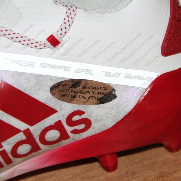 Adidas Adizero New Reign Young King Football Cleats Mens 13 Floral Red - Picture 4 of 8